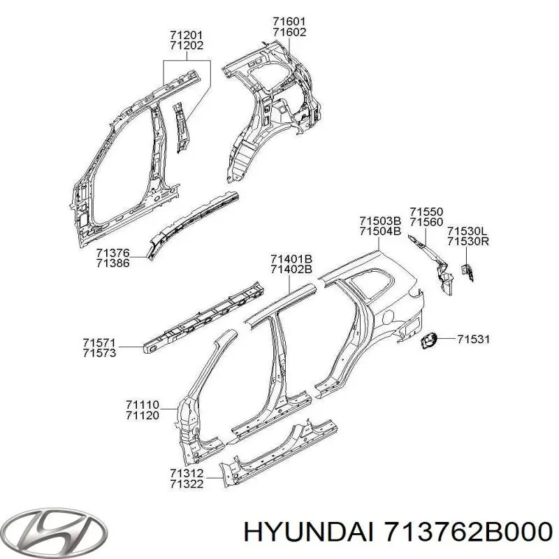  Hyundai/Kia 713762B000 preço, a partir de  