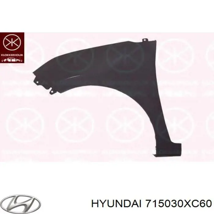 715030XC60 Hyundai/Kia Pára-lama traseiro esquerdo