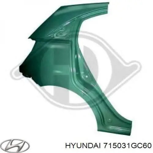 715031GC60 Hyundai/Kia Pára-lama traseiro esquerdo