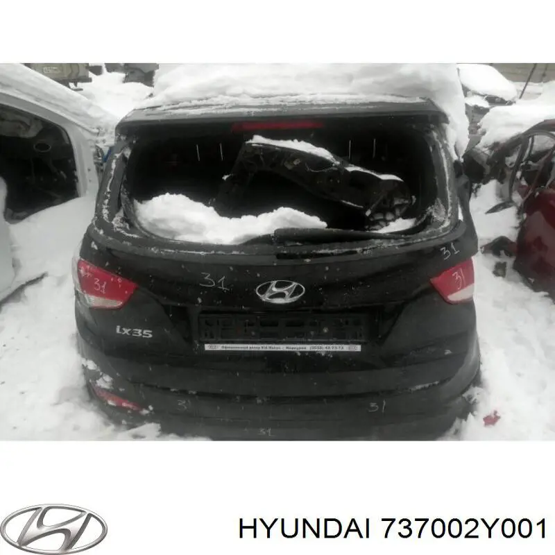 737002Y001 Hyundai/Kia Porta traseira (3ª/5ª porta-malas (tampa de alcapão)