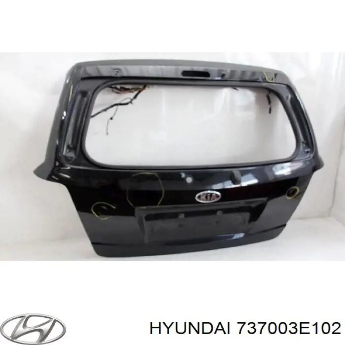 737003E102 Hyundai/Kia Porta traseira (3ª/5ª porta-malas (tampa de alcapão)