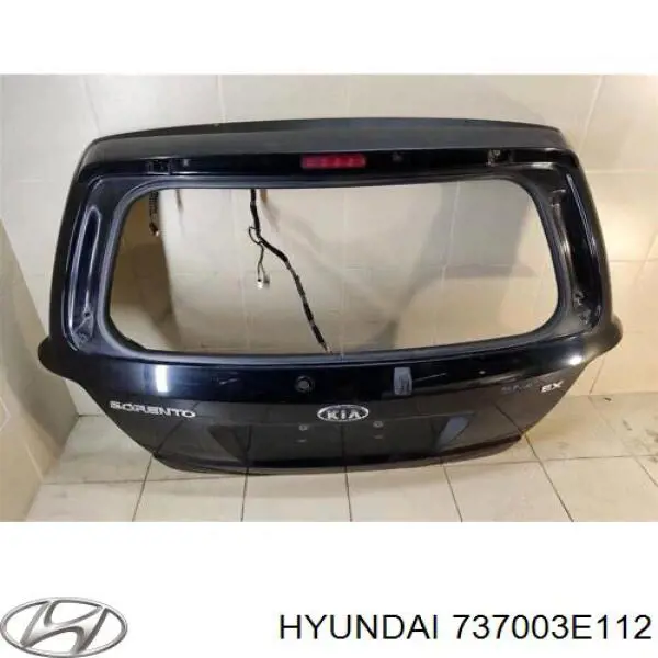 737003E112 Hyundai/Kia Porta traseira (3ª/5ª porta-malas (tampa de alcapão)