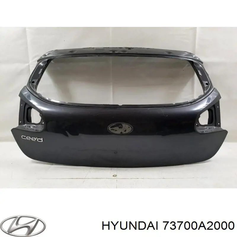 73700A2000 Hyundai/Kia Porta traseira (3ª/5ª porta-malas (tampa de alcapão)