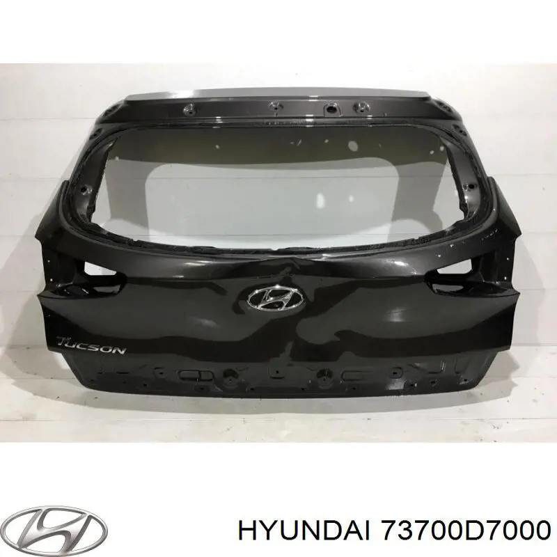 73700D7000 Hyundai/Kia Porta traseira (3ª/5ª porta-malas (tampa de alcapão)