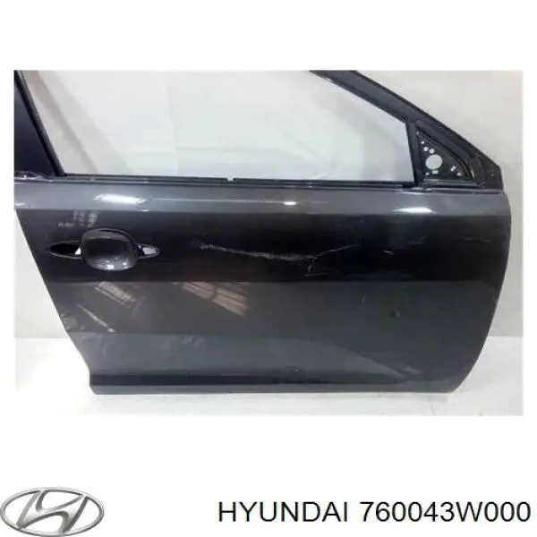 760043W000 Hyundai/Kia Porta dianteira direita