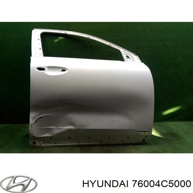 76004C5000 Hyundai/Kia Porta dianteira direita