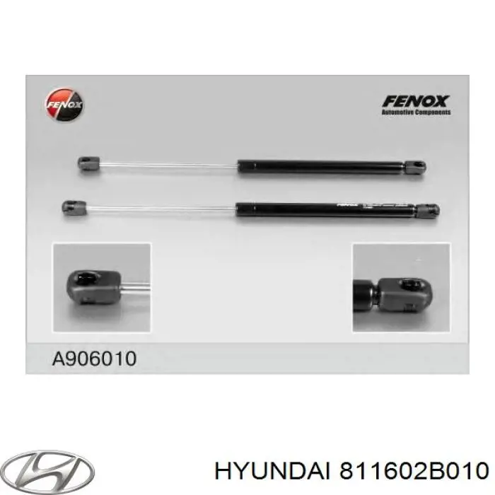 811602B010 Hyundai/Kia Amortecedor da capota