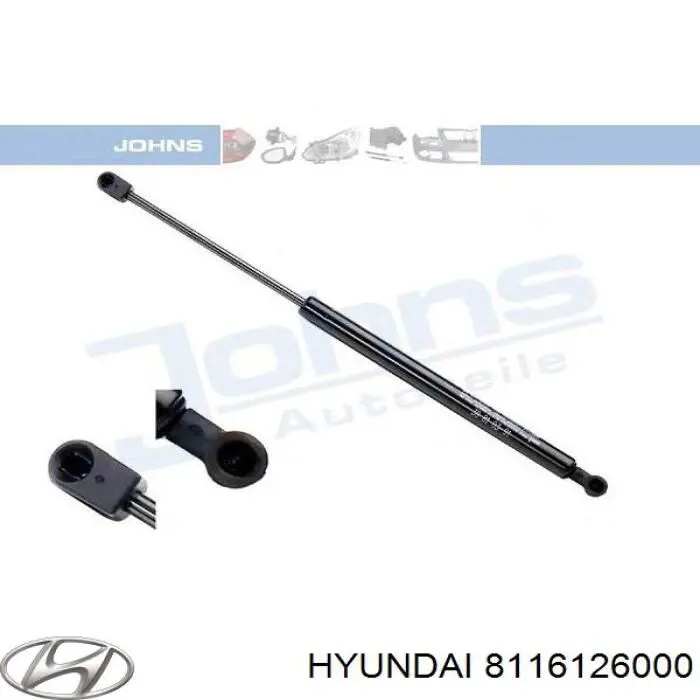 8116126000 Hyundai/Kia Amortecedor da capota
