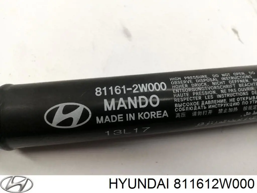 811612W000 Hyundai/Kia Amortecedor da capota