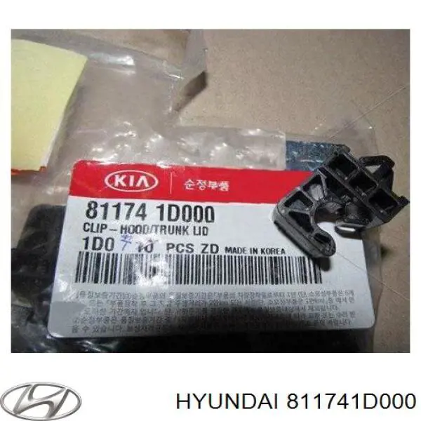 811741D000 Hyundai/Kia Fixador de suporte da capota