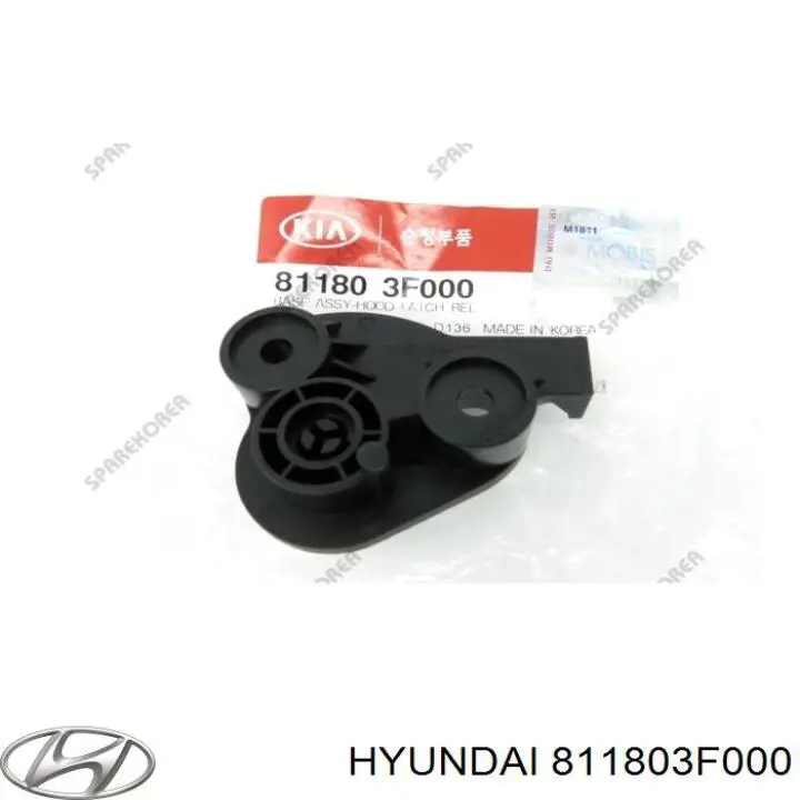 811803F000 Hyundai/Kia Consola de puxador de abertura da capota