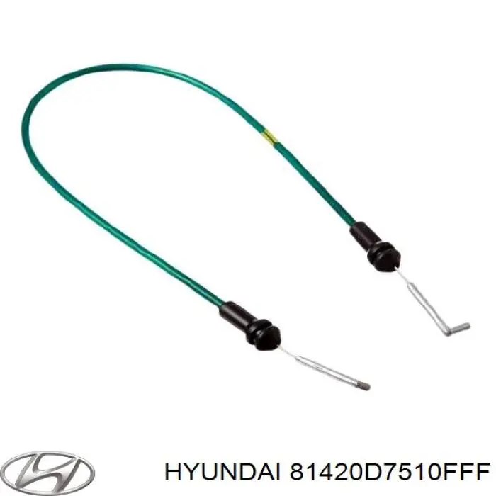 81420D7510FFF Hyundai/Kia Fecho da porta traseira direita