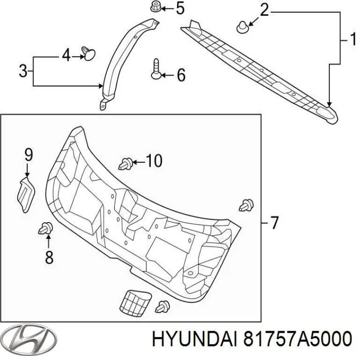  Hyundai/Kia 81757A5000 preço, a partir de  