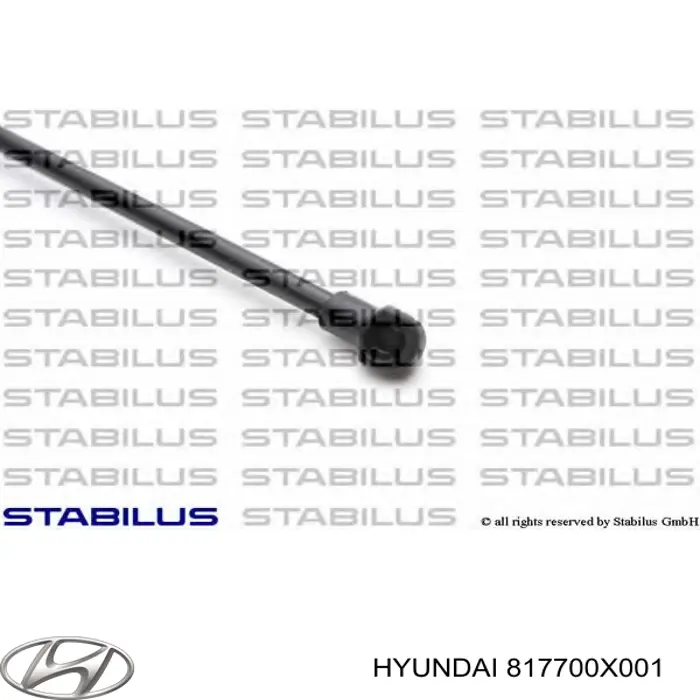 Amortecedor de tampa de porta-malas (de 3ª/5ª porta traseira) Hyundai/Kia 817700X001 preço, a partir de 15,71 USD