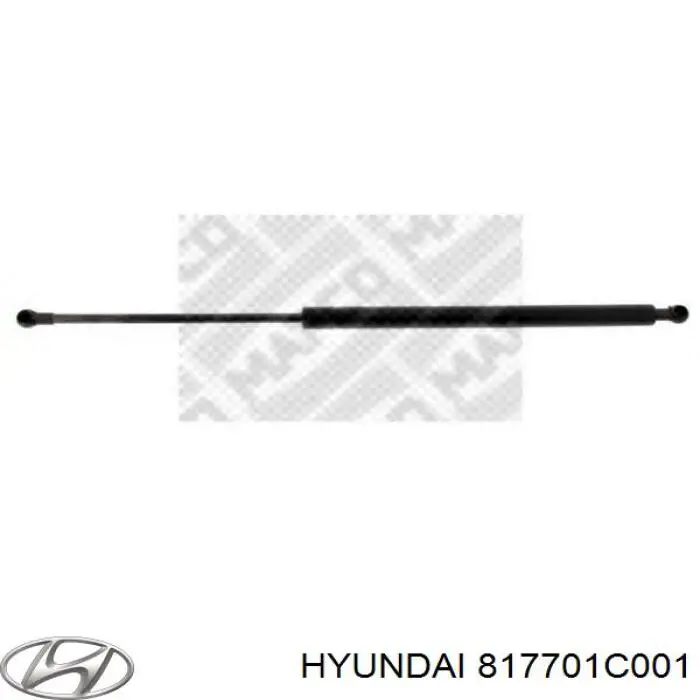 Compre 817701C001 Hyundai/Kia Amortecedor de tampa de porta-malas (de 3ª/5ª porta traseira)