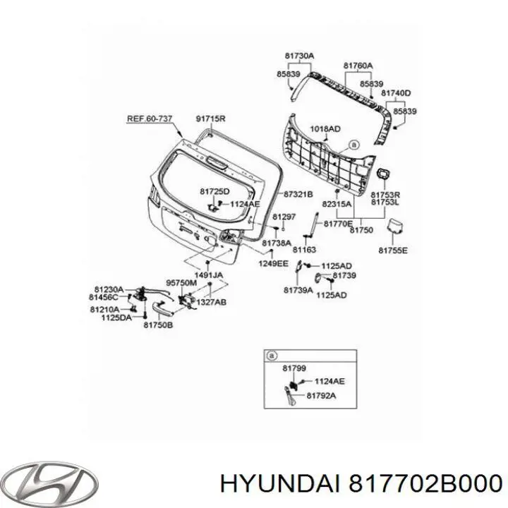 Amortecedor de tampa de porta-malas (de 3ª/5ª porta traseira) Hyundai/Kia 817702B000 preço, a partir de 19,42 USD
