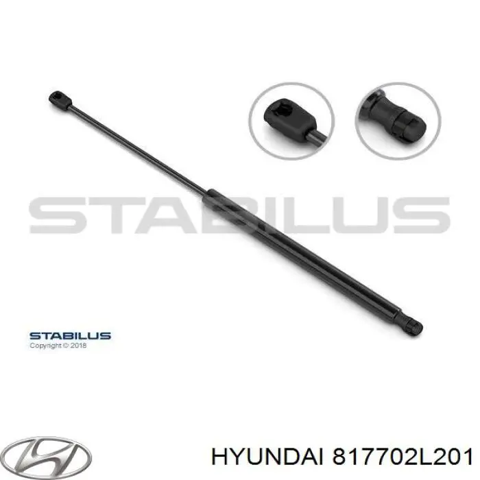 Amortecedor de tampa de porta-malas (de 3ª/5ª porta traseira) Hyundai/Kia 817702L201 preço, a partir de 14,18 USD