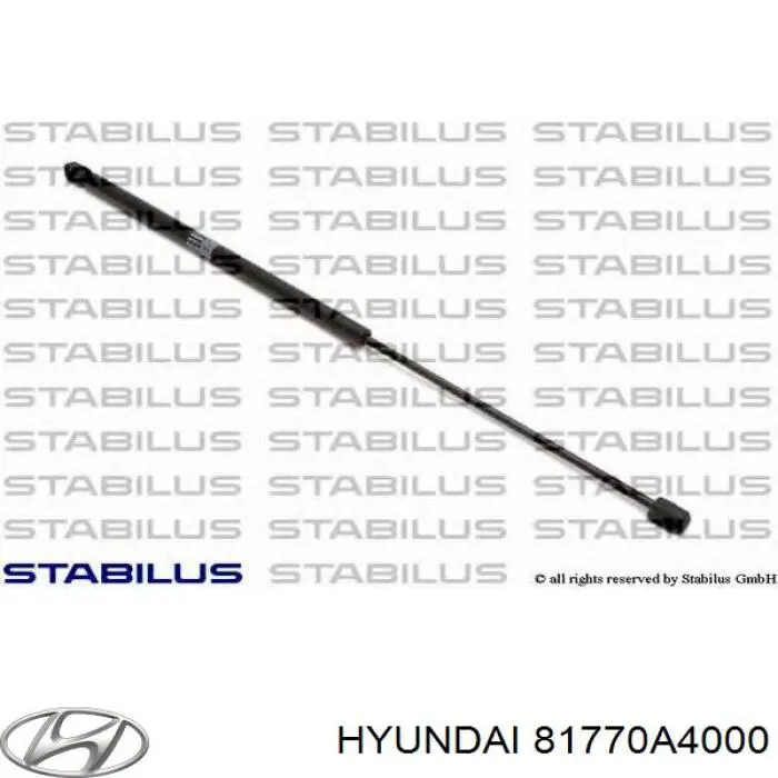 Amortecedor de tampa de porta-malas (de 3ª/5ª porta traseira) Hyundai/Kia 81770A4000 preço, a partir de 24,88 USD
