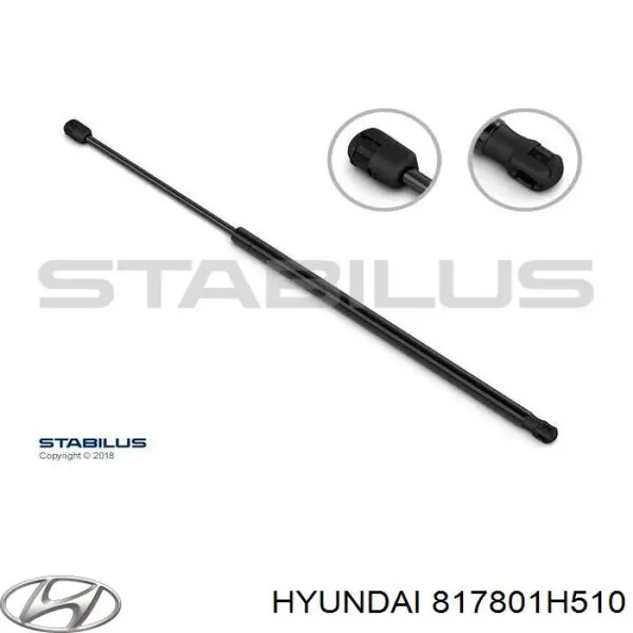 Compre 817801H510 Hyundai/Kia Amortecedor de tampa de porta-malas (de 3ª/5ª porta traseira)