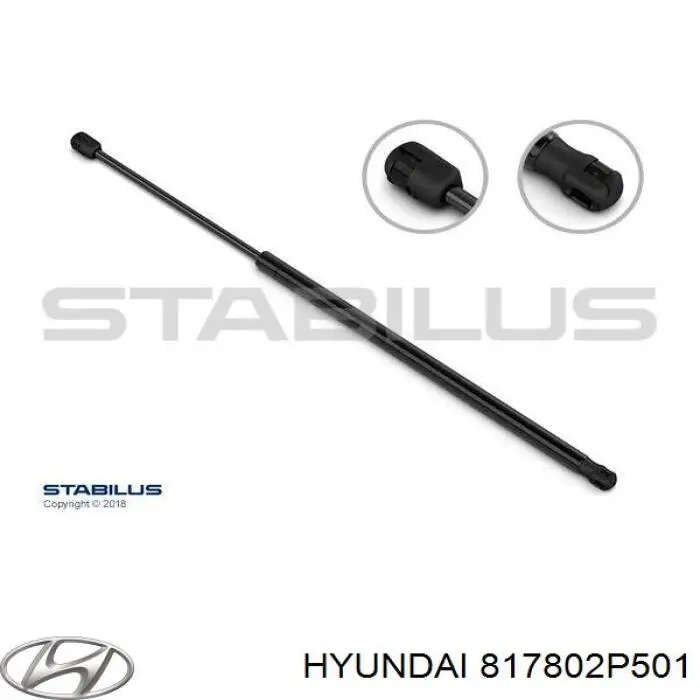 Compre 817802P500 Hyundai/Kia Amortecedor de tampa de porta-malas (de 3ª/5ª porta traseira)