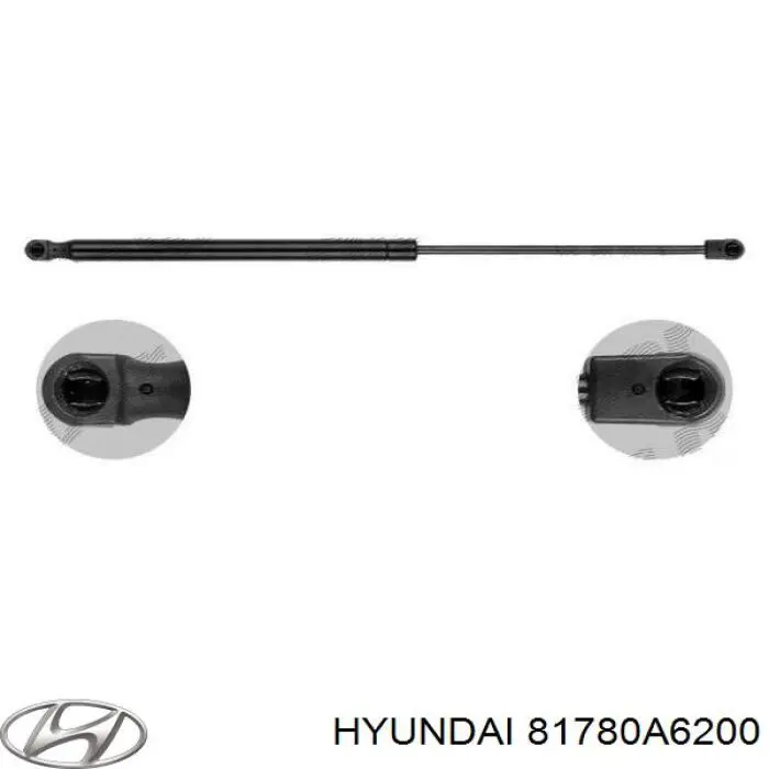 81780A6200 Hyundai/Kia Amortecedor de tampa de porta-malas (de 3ª/5ª porta traseira)