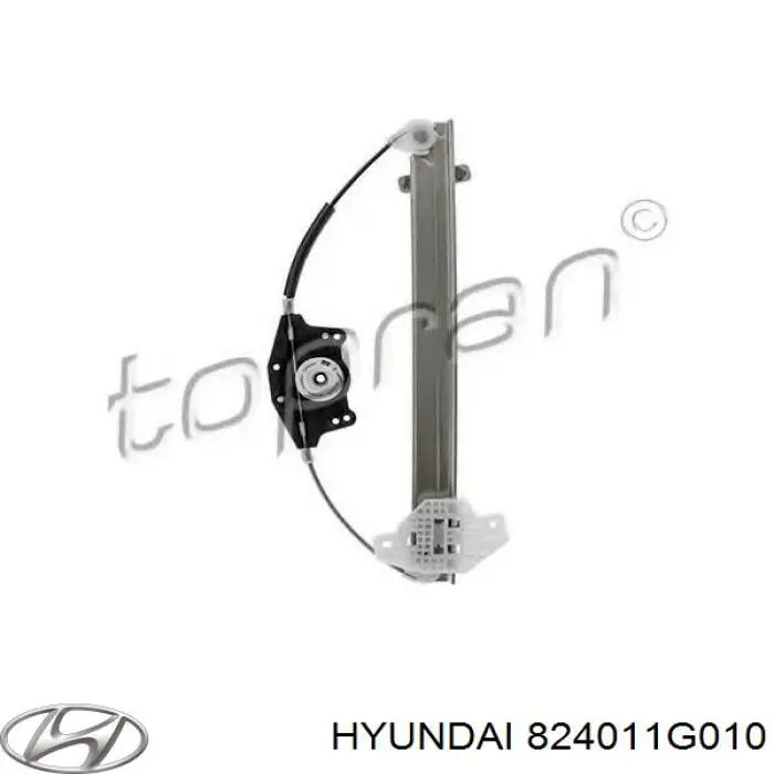 Mecanismo de acionamento de vidro da porta dianteira esquerda Hyundai/Kia 824011G010 preço, a partir de 62,99 USD