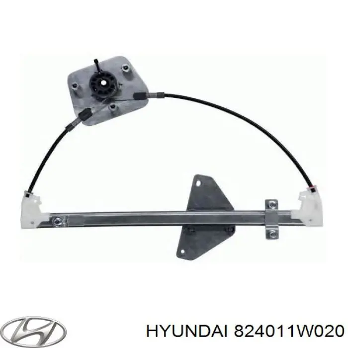 824011W020 Hyundai/Kia Mecanismo de acionamento de vidro da porta dianteira esquerda