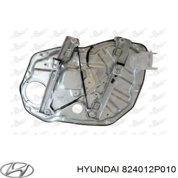 824012P010 Hyundai/Kia Mecanismo de acionamento de vidro da porta dianteira esquerda