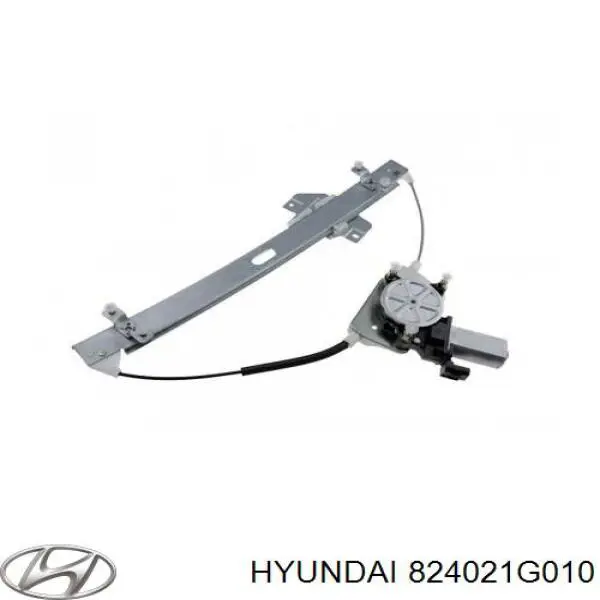 824021G010 Hyundai/Kia Mecanismo de acionamento de vidro da porta dianteira direita