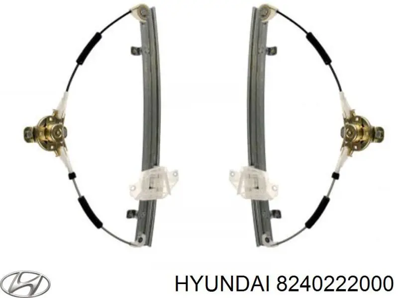 Compre 8240222000 Hyundai/Kia Mecanismo de acionamento de vidro da porta dianteira direita