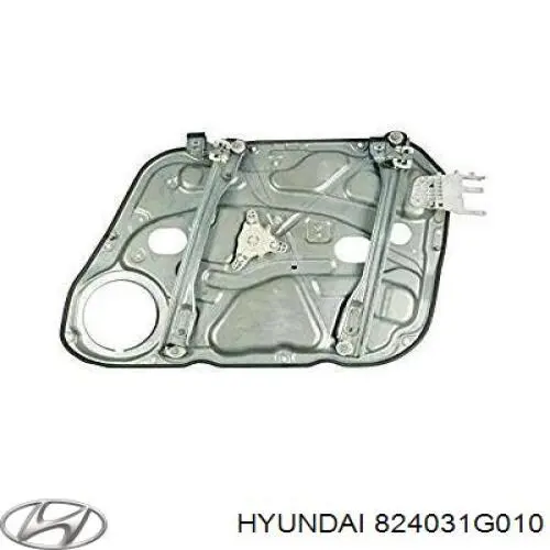 824031G010 Hyundai/Kia Mecanismo de acionamento de vidro da porta dianteira esquerda