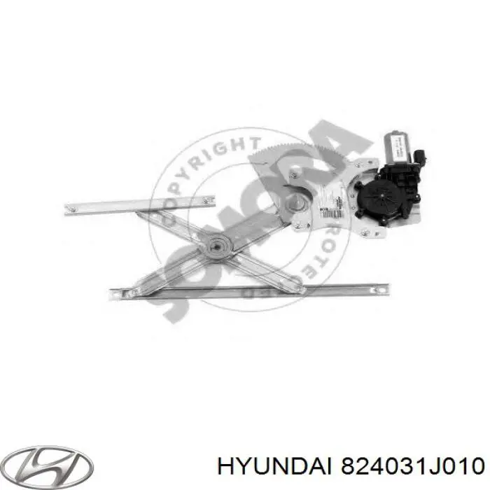 Mecanismo de acionamento de vidro da porta dianteira esquerda Hyundai/Kia 824031J010 preço, a partir de 93,64 USD