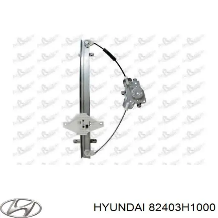 82403H1000 Hyundai/Kia Mecanismo de acionamento de vidro da porta dianteira esquerda