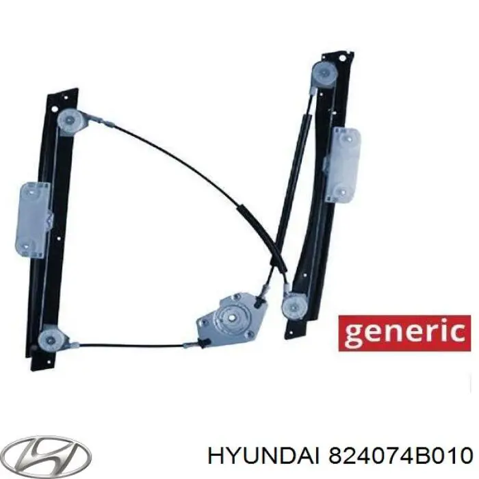 Compre 824074B010 Hyundai/Kia Mecanismo de acionamento de vidro da porta dianteira esquerda