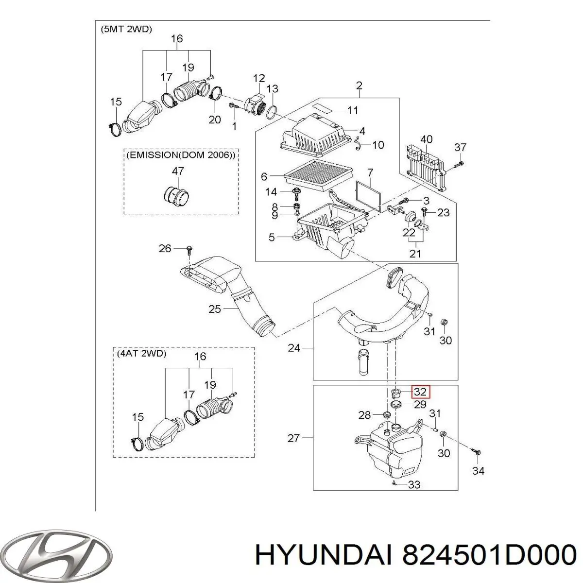 Motor de acionamento de vidro da porta dianteira esquerda Hyundai/Kia 824501D000 preço, a partir de 45,97 USD