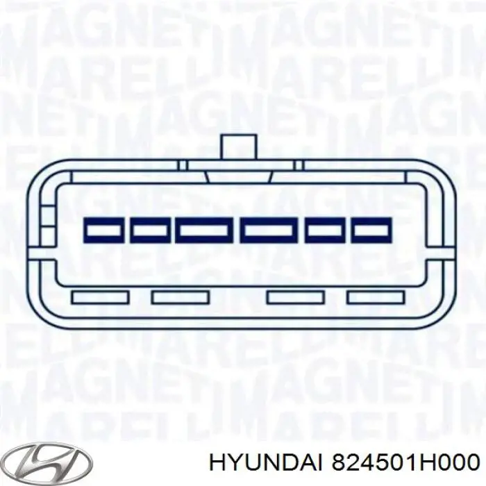 824501H000 Hyundai/Kia Motor de acionamento de vidro da porta dianteira esquerda