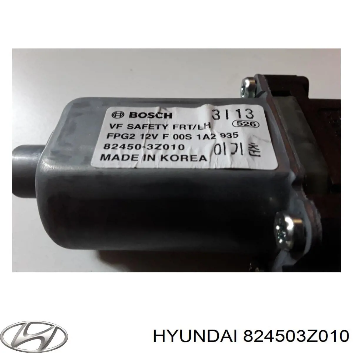 824503Z010 Hyundai/Kia Motor de acionamento de vidro da porta dianteira esquerda