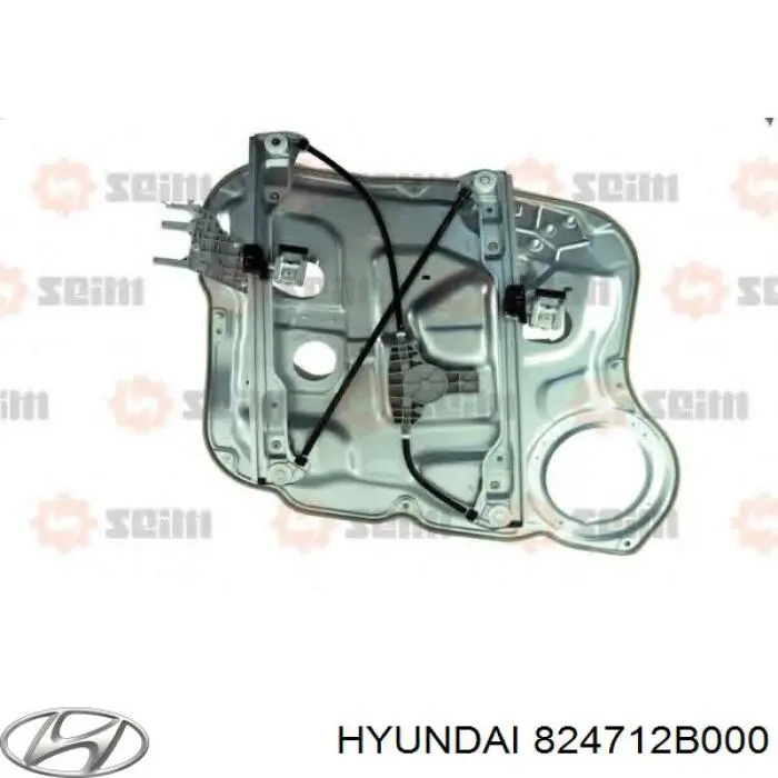 Compre 824712B000 Hyundai/Kia Mecanismo de acionamento de vidro da porta dianteira esquerda