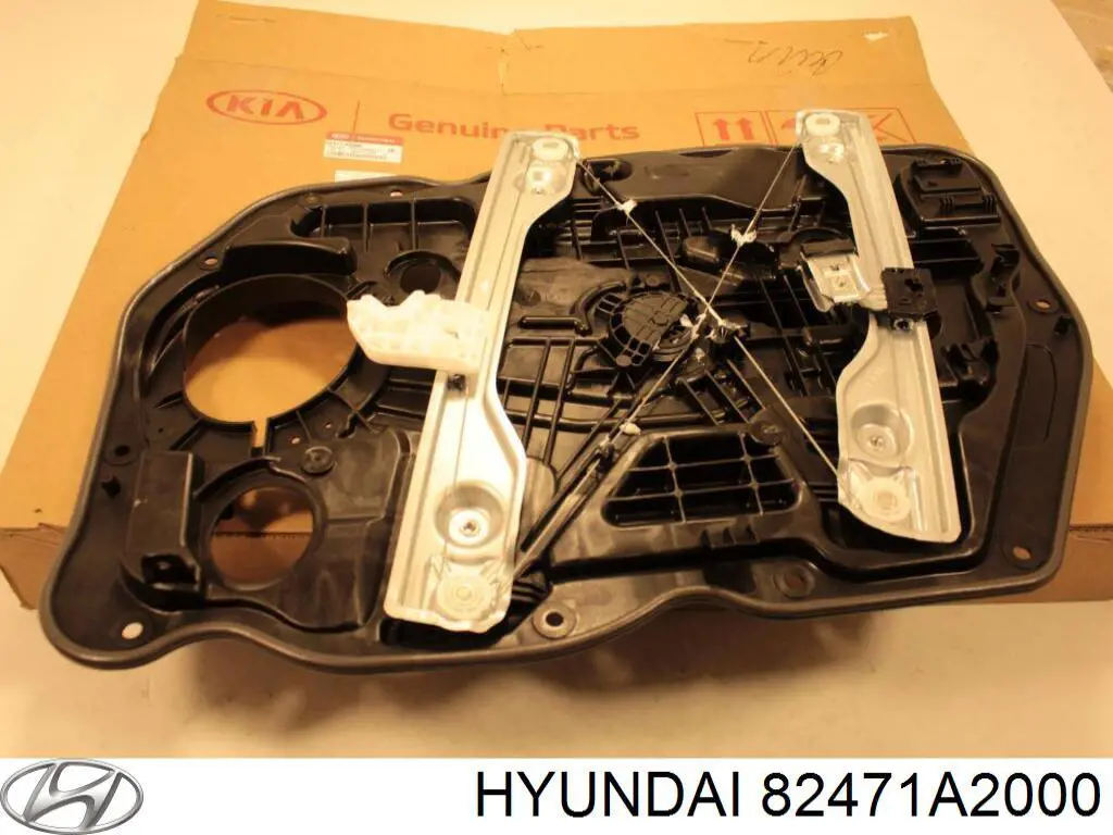 82471A2000 Hyundai/Kia Mecanismo de acionamento de vidro da porta dianteira esquerda