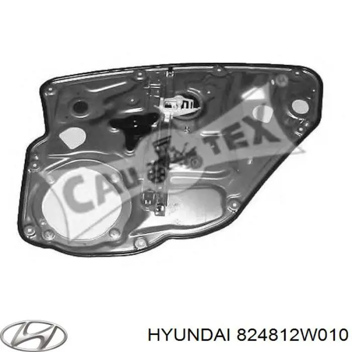 Mecanismo de acionamento de vidro da porta dianteira direita Hyundai Santa Fe III DM