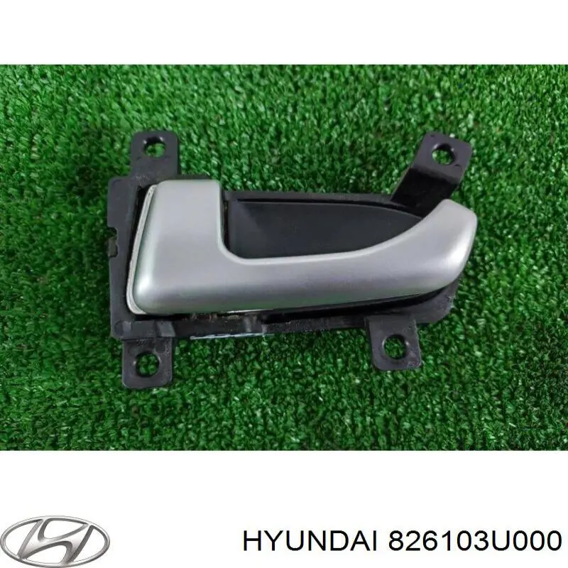 826103U000 Hyundai/Kia Maçaneta interna dianteira/traseira da porta esquerda