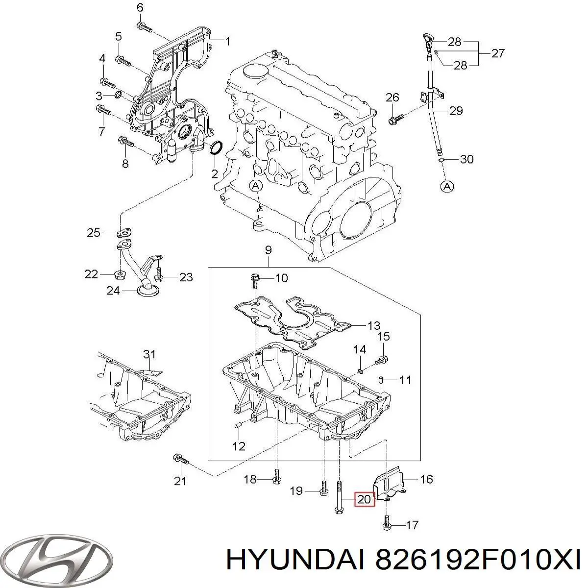  Hyundai/Kia 826192F010XI preço, a partir de  