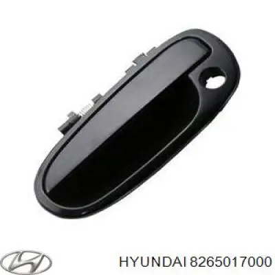 8265017000 Hyundai/Kia Maçaneta dianteira esquerda externa da porta