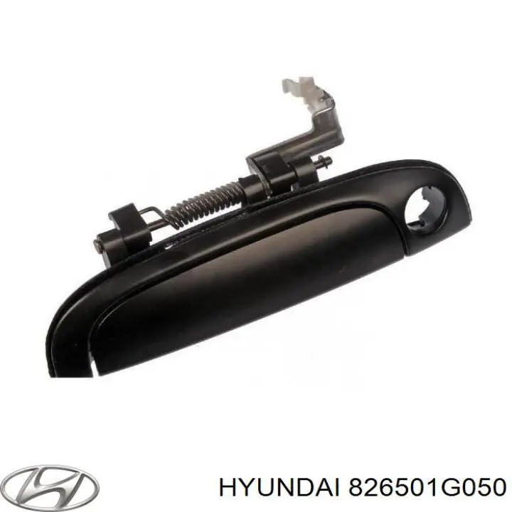 826501G050 Hyundai/Kia Maçaneta dianteira esquerda externa da porta