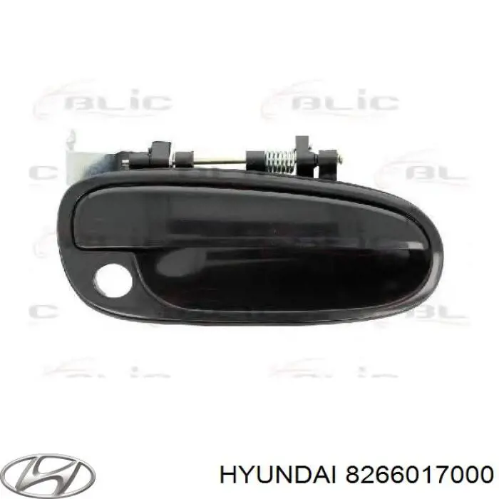 8266017000 Hyundai/Kia Maçaneta dianteira direita da porta externa