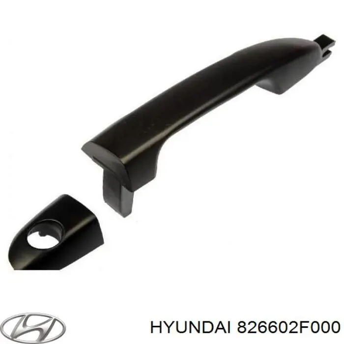 826602F000 Hyundai/Kia Maçaneta dianteira direita da porta externa