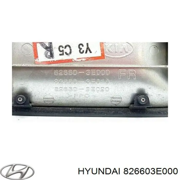 826603E000 Hyundai/Kia Maçaneta externa dianteira/traseira da porta direita