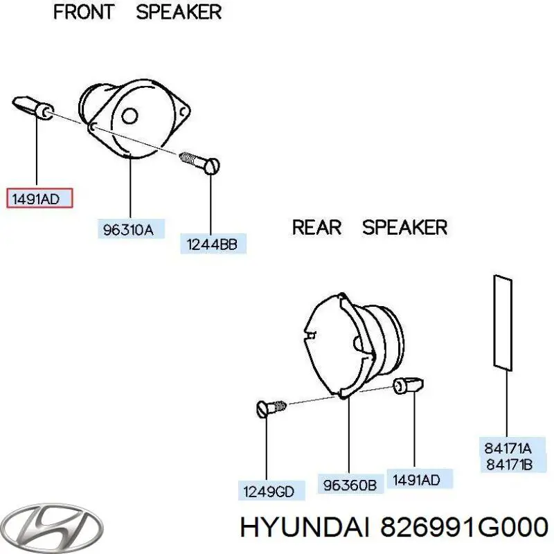826991G000 Hyundai/Kia 