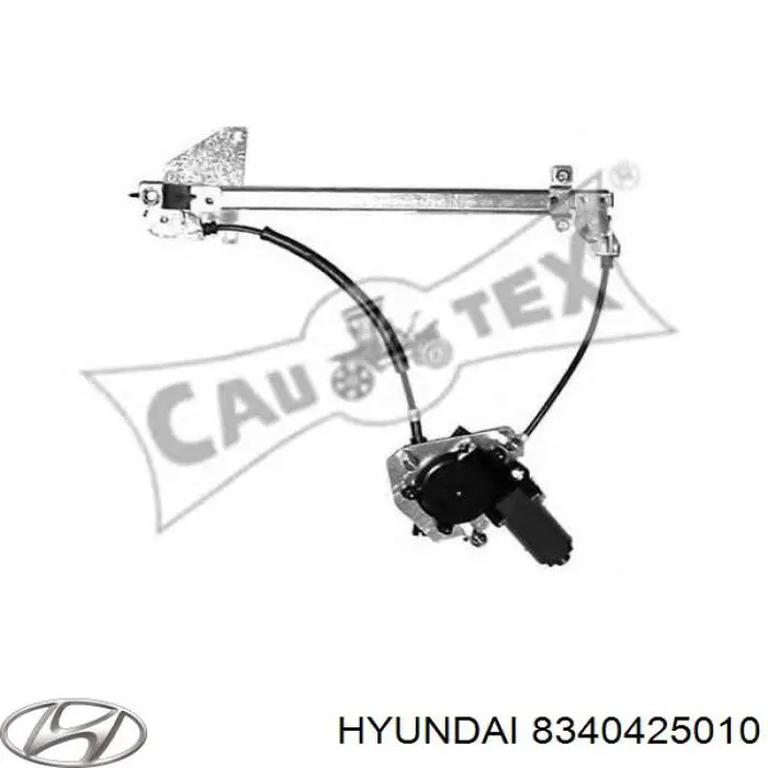 Mecanismo de acionamento de vidro da porta traseira direita Hyundai/Kia 8340425010 preço, a partir de 64,70 USD