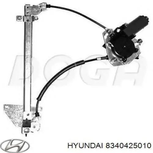 Compre 8340425010 Hyundai/Kia Mecanismo de acionamento de vidro da porta traseira direita